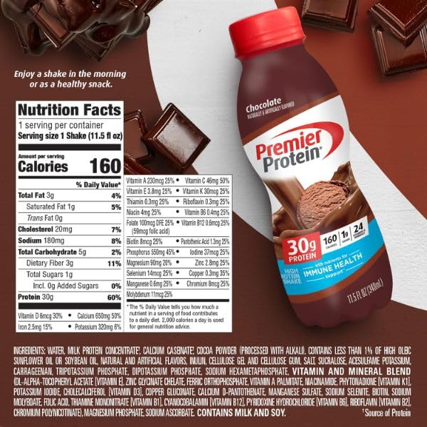 Premier Protein Shake, Chocolate& Cream - Image 2