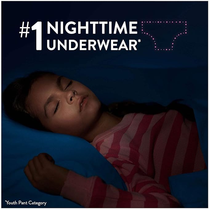 Goodnites Bedtime Pants for Girls, Small/Medium, 74 Count - Image 2