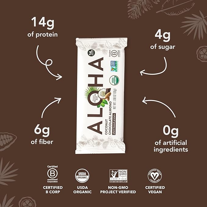 ALOHA Organic Plant Based Protein Bars - Image 5