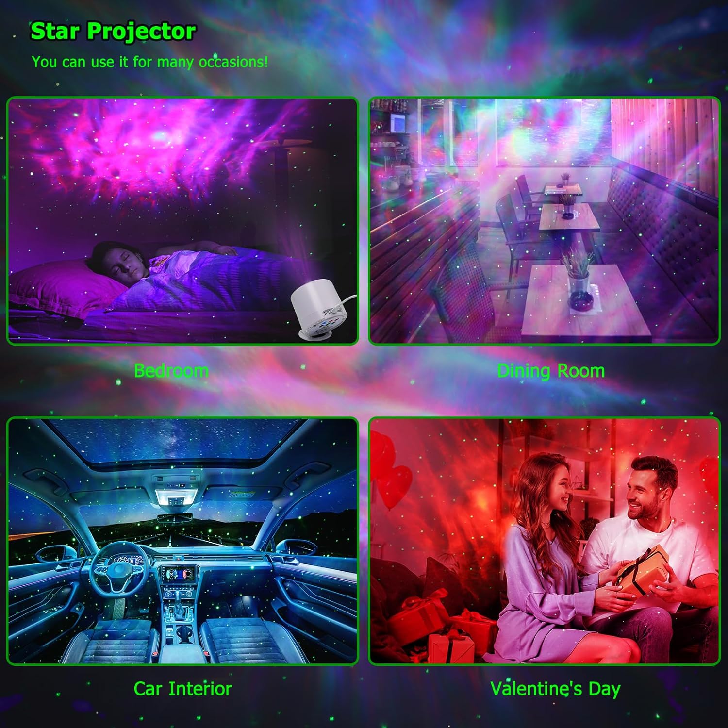 Galaxy Projector,Star Projector with Timer and Remote Control - Image 2