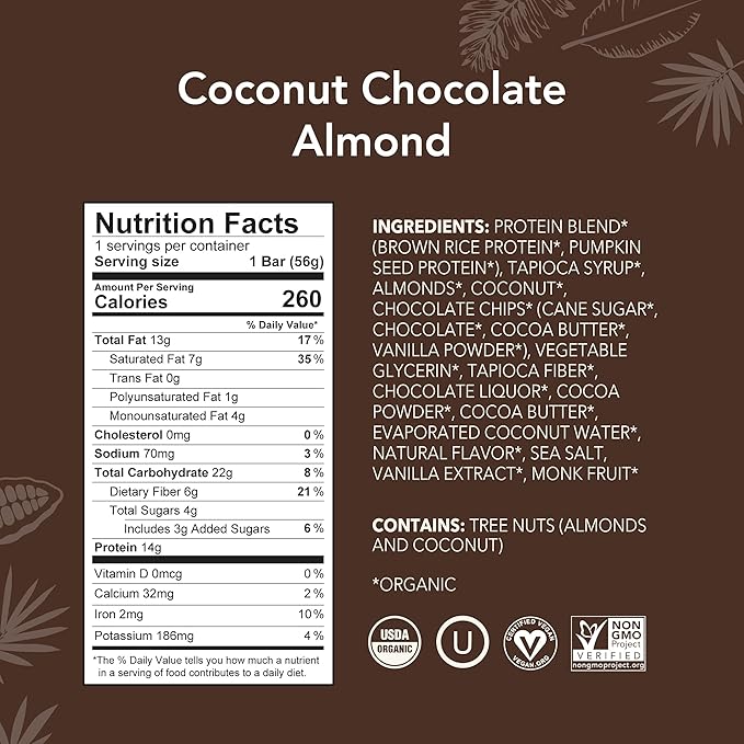 ALOHA Organic Plant Based Protein Bars - Image 4