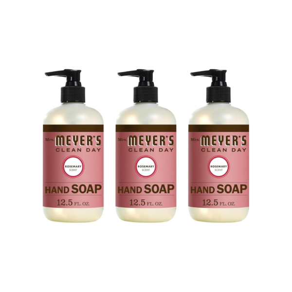 Mrs. Meyer's Clean Day Liquid Hand Soap Bottle, Rosemary Scent,Pack of 3