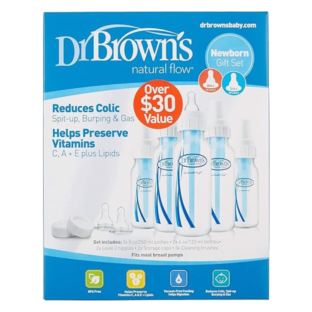 Dr Browns Standard Newborn Feeding Set- 5 Bottles