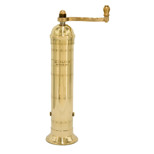 The Original 9" Greek Brass Pepper Mill – Manual Grinder