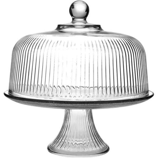 Anchor Hocking Monaco Cake Set, STD, Crystal