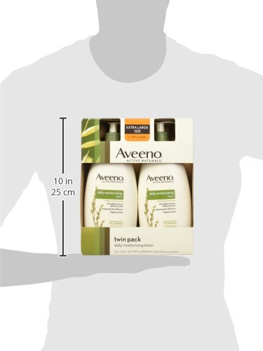 Aveeno Active Naturals Daily Moisturizing Lotion, New 2 Pack Of 20 Fl Ounce Pump - Image 3