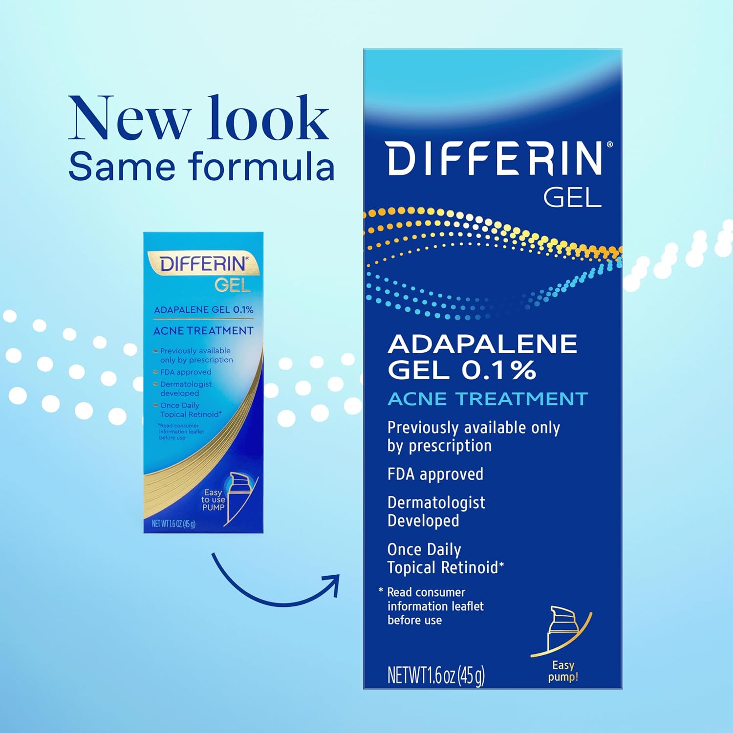 Differin Acne Treatment Gel, 90 Day Supply, Retinoid Treatment for Face with 0.1% Adapalene - Image 7