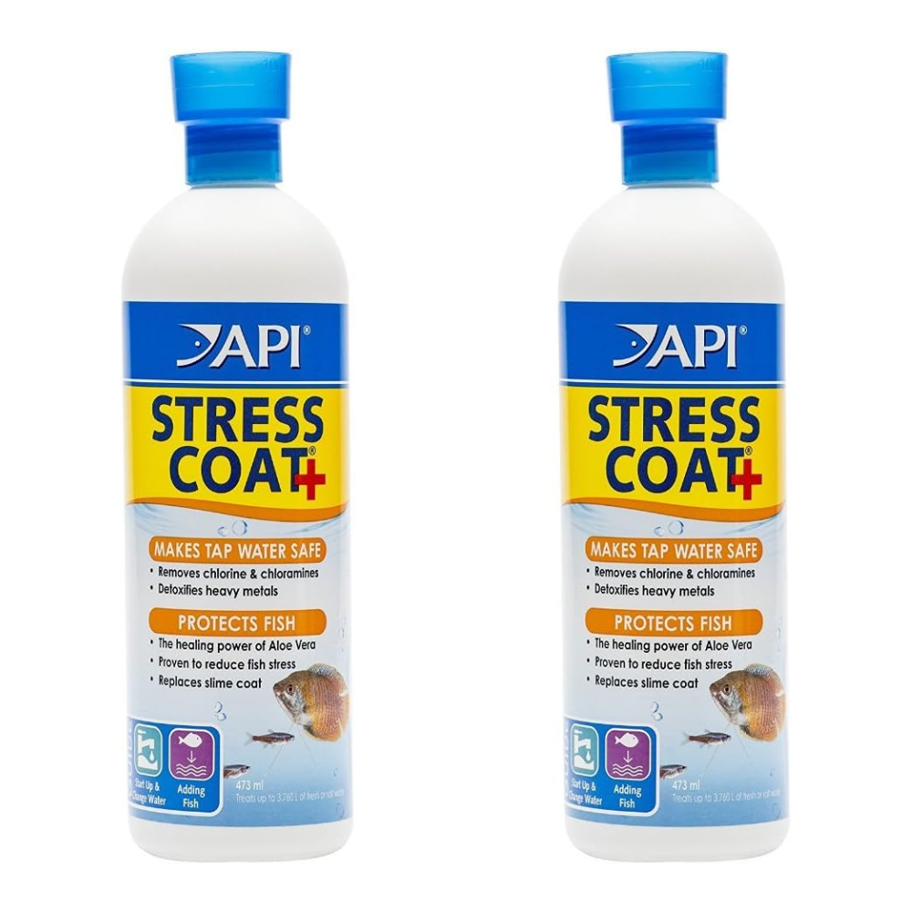 API Stress Coat Fish and Tap Water Conditioner,Pack of 2