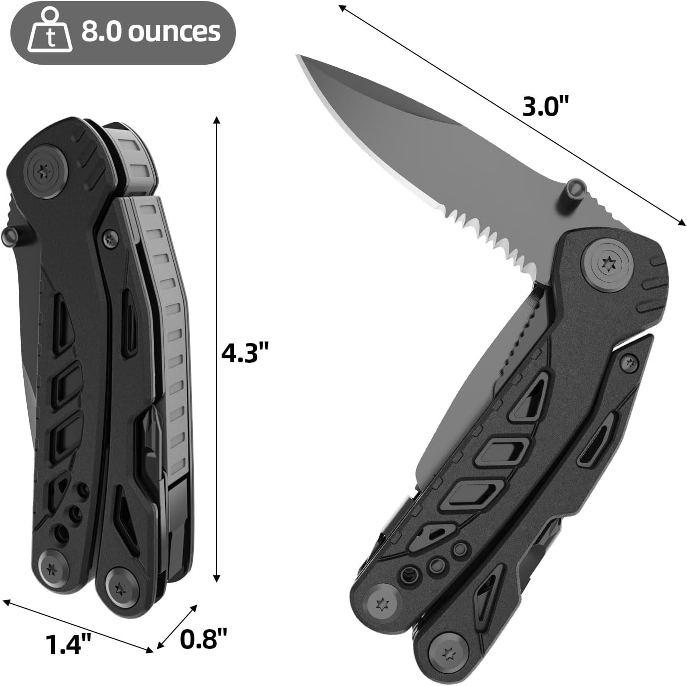 Pohaku Multitool Knife,13 in 1 - Image 5